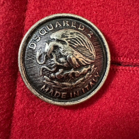 DSQUARED DOUBLE BREASTED PEA COAT SIZE 40 ( M) - Picture 3 of 9